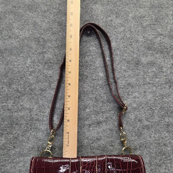 3 Piece Croc Embossed Handbag Set Womens Crossbody Purse Wallet Clutch Vinyl - Picture 10 of 10